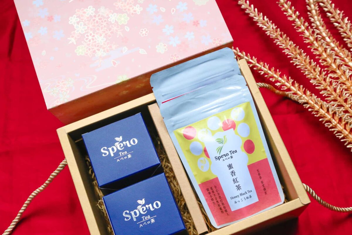 Spero Tea至希茶-禮盒｜暖新春映｜成雙輕巧盒 + 成對輕巧袋 粉嫩櫻花