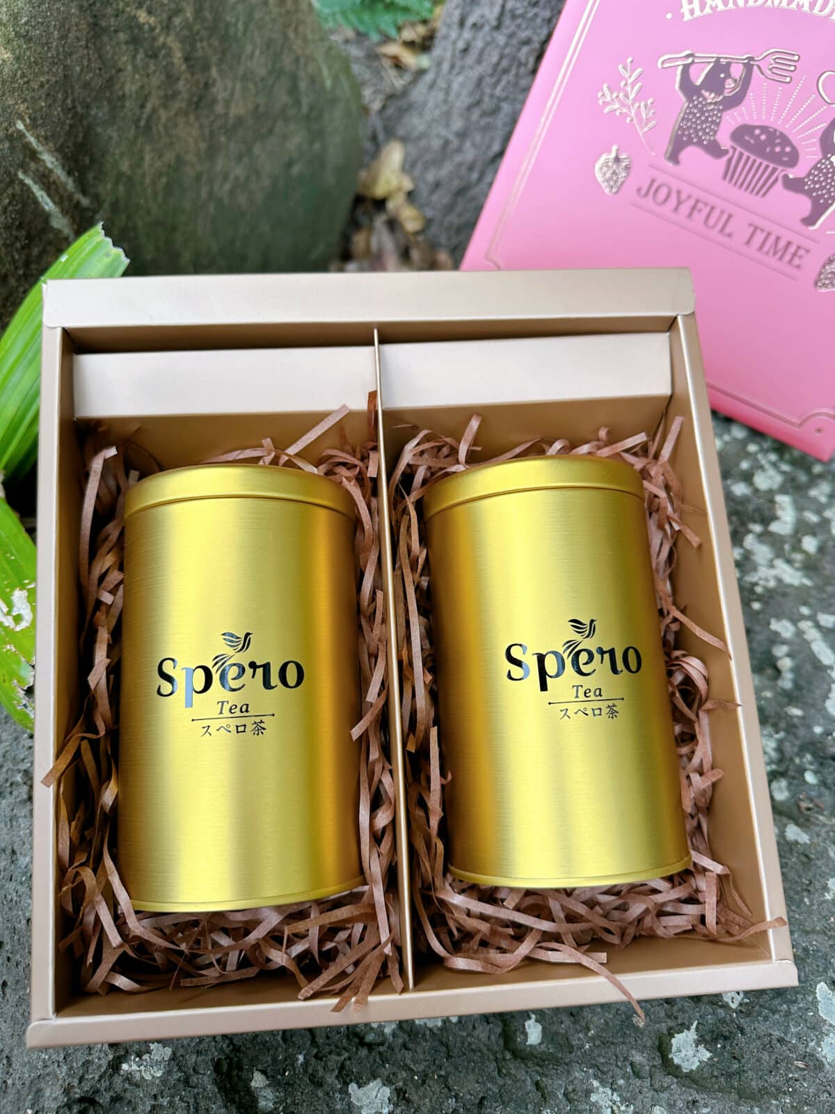 【Spero Tea至希茶 x 果好Amoris 】2024新年禮盒 茶葉金鑽鐵罐2入